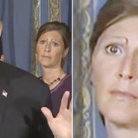 Trump'ın arkasındaki kadının kaşları sosyal medyanın gündeminde