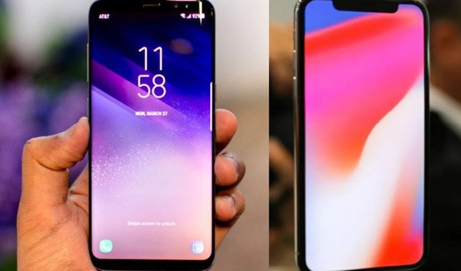 iPhone X ve Galaxy S8 kıyaslaması