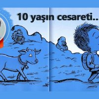 10 yaşın cesareti…