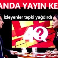 CNN Türk'te Ekrem İmamoğlu konuşurken yayının kesilmesi