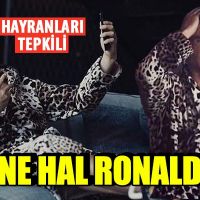 Ronaldo'nun leopar desenli sabahlığı gündem oldu