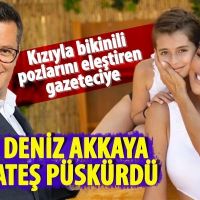 Deniz Akkaya'nın Cengiz Semercioğlu'nu topa tutması