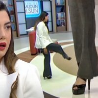 Fulya Öztürk'ün canlı yayında topuklu ayakkabı isyanı!