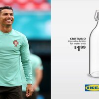 IKEA'dan Ronaldo su şişesi