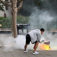 Otonom sipariş robotu infilak etti