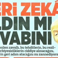 Trump'a en sert tepki o gazeteden geldi: "Geri zekalı aldın mı cevabını"