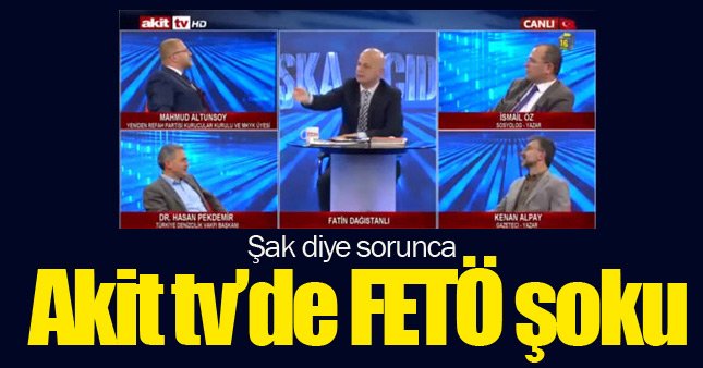 Akit TV sunucusunun FETÖ sorusuyla şaşkına dönmesi!