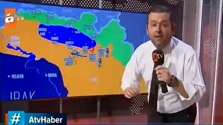 Atv'de izleyenleri güldüren haber sunumu!