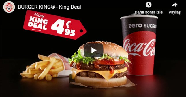 Burger King’den “açıksözlü” reklam