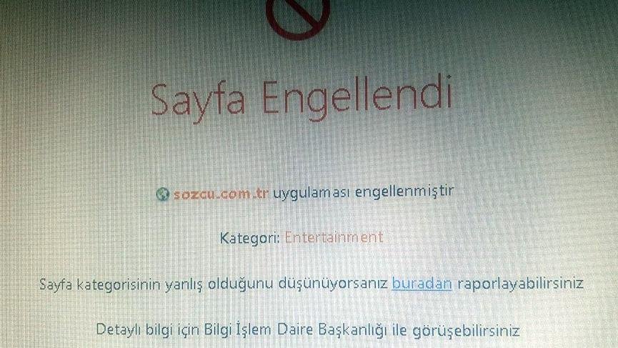 Çalışma Bakanlığı'ndan Sözcü’ye yasak!