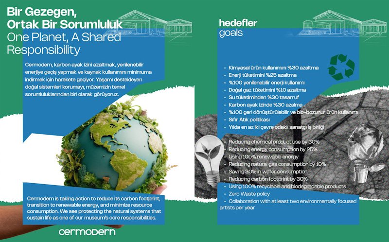 CerModern'den Türkiye'de kültür-sanat alanında örnek teşkil edecek sürdürülebilirlik adımı