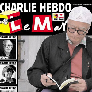 Charlie Hebdo'ya saygı duruşu