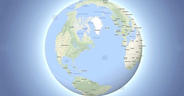 Dünya artık Google Maps’te de yuvarlak