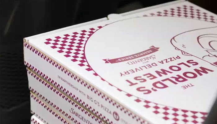 Dünyanın en yavaş pizza teslimatı