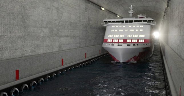 Dünyanın ilk gemi tüneli projesi
