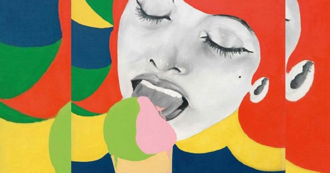 Facebook dondurma yiyen kadın resmini yasakladı