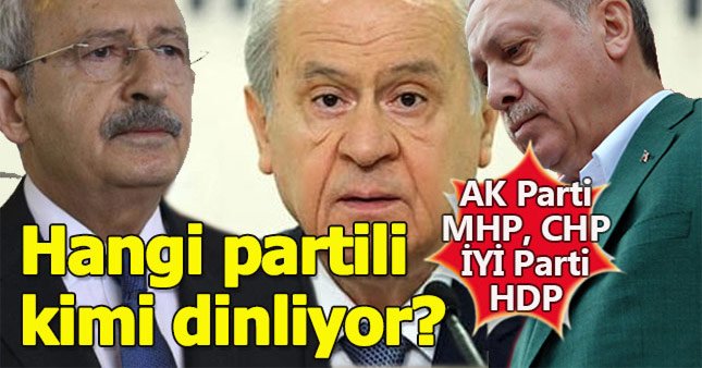 Hangi partiyi destekleyenler hangi şarkıcıyı dinliyor?