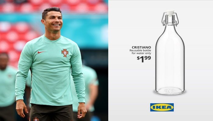 IKEA'dan Ronaldo su şişesi