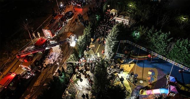 İstanbul'daki helikopter kazasına yayın yasağı