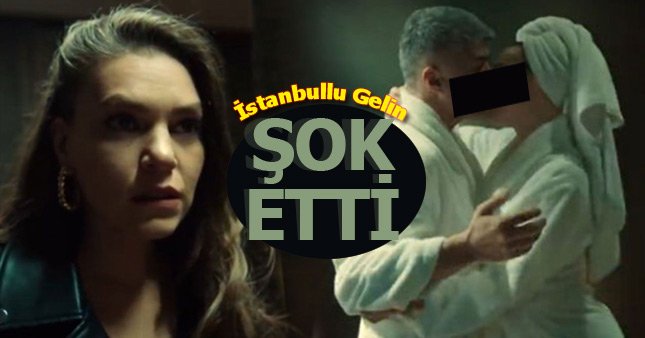 İstanbullu Gelin dizisinde Faruk ile Özgür'ün bornozlu öpüşme sahnesi
