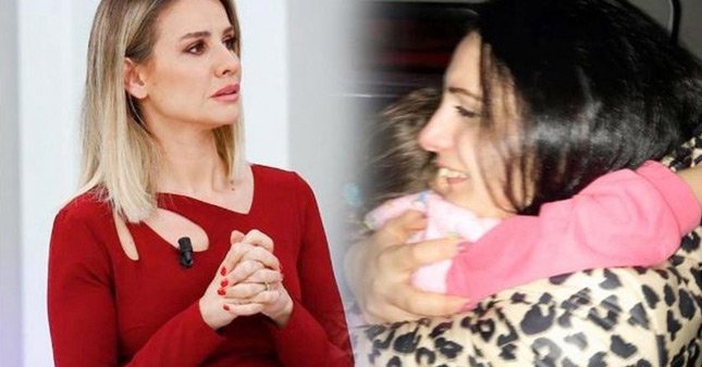 Kızına canlı yayında kavuştu!