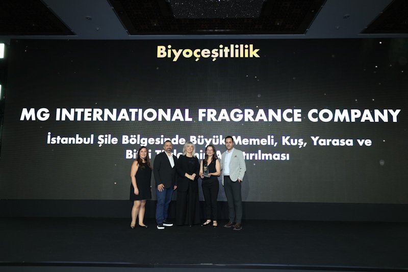 MG International Fragrance Company, Türkiye'nin “Sürdürülebilirlik Oscarı”nda Biyoçeşitlilik Ödülünü Kazandı