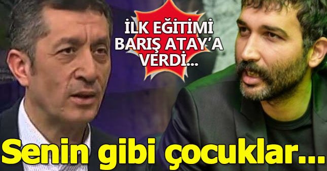 Milli Eğitim Bakanı olan Ziya Selçuk, Barış Atay'a sert cevap verdi