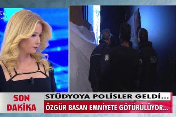 Müge Anlı'nın programında stüdyoyu polis bastı, konuğu gözaltına aldı!
