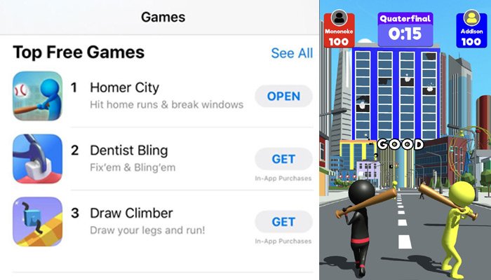 Mynet Funpac'in oyunu Homer City, Amerika App Store'da bir numara