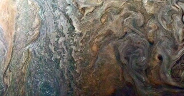 NASA, Jüpiter’de gerçekleşen fırtınayı fotoğraflamayı başardı