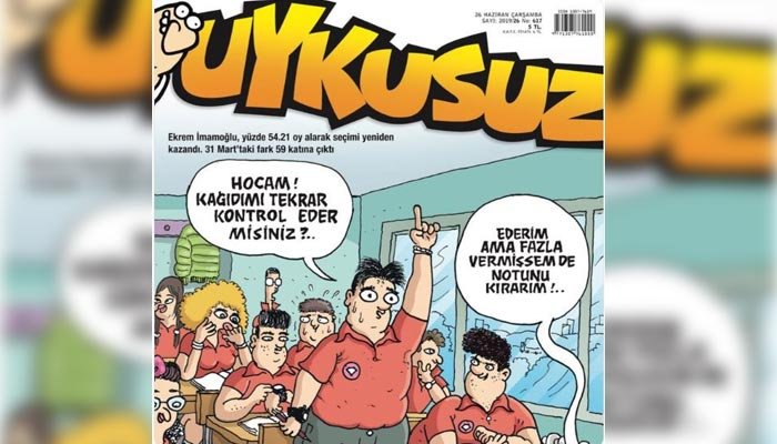 Seçim sonuçları Uykusuz’un kapağında