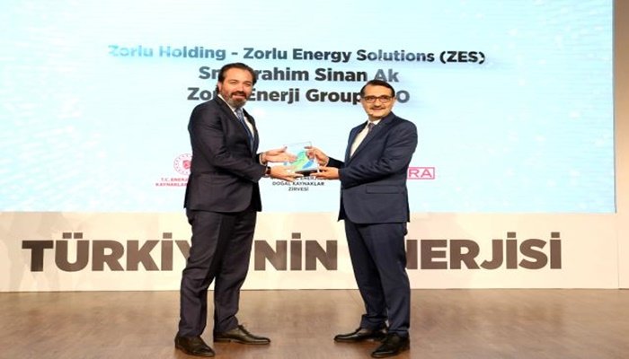 Zorlu Energy Solutions ödül aldı.