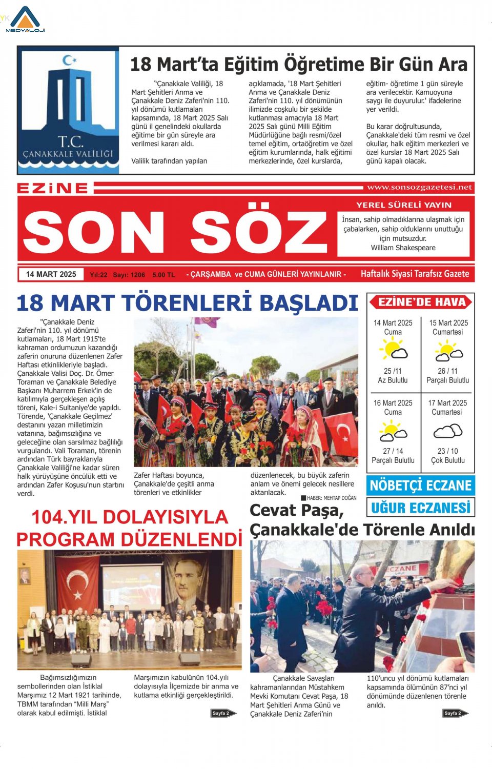 Ezine Son Söz Gazetesi
