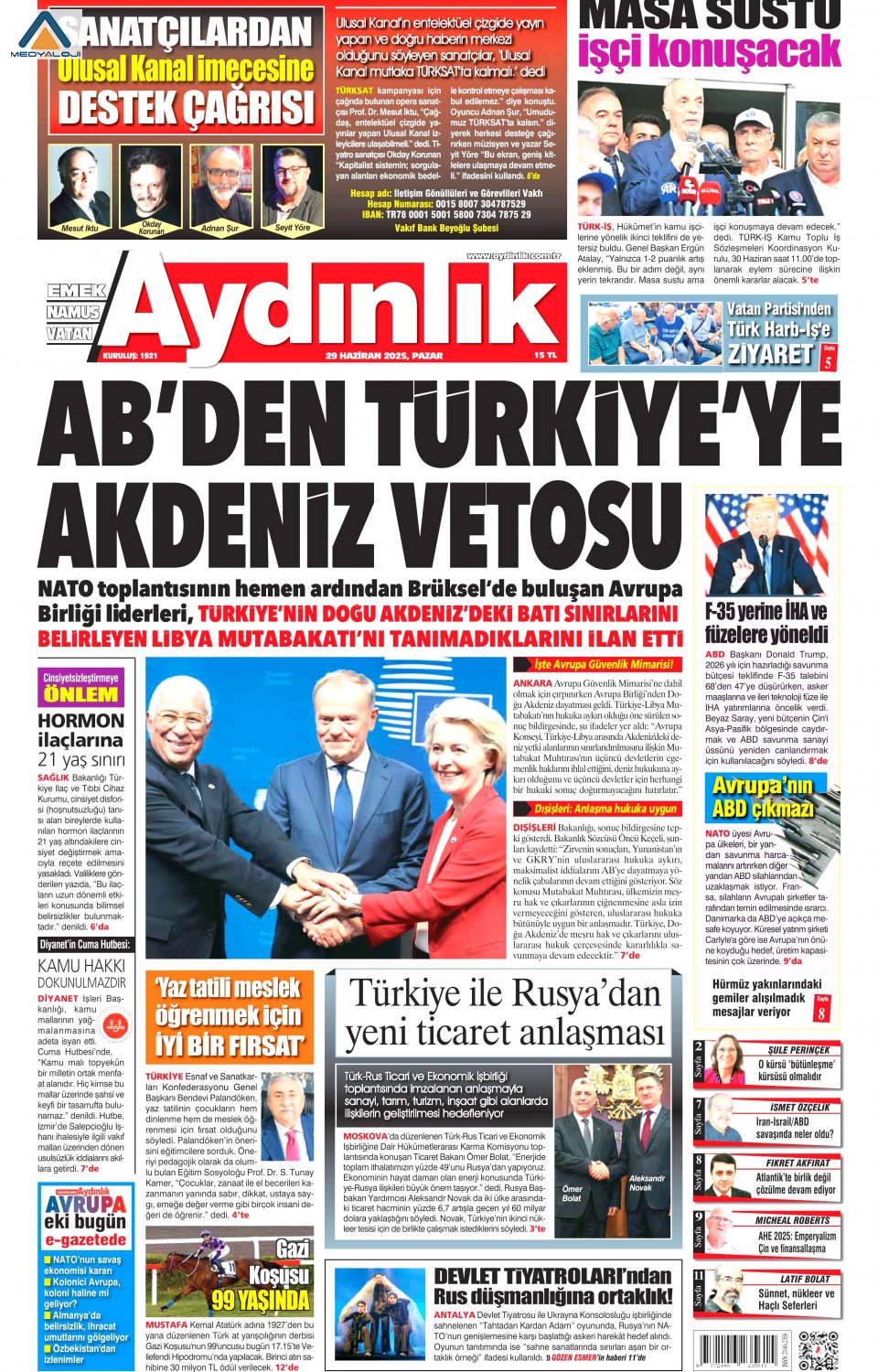 Aydınlık Gazetesi
