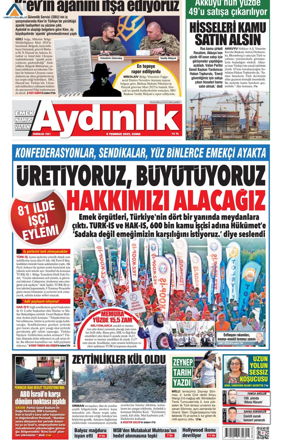 Aydınlık Gazetesi