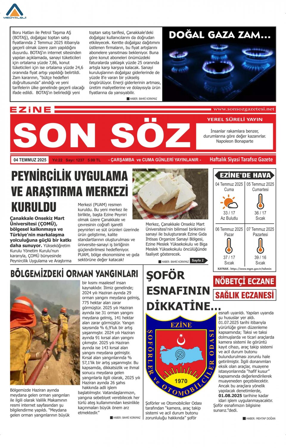 Ezine Son Söz Gazetesi