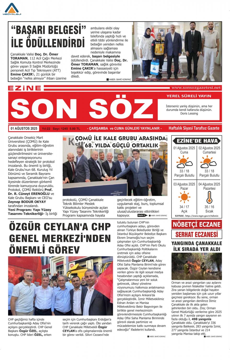 Ezine Son Söz Gazetesi