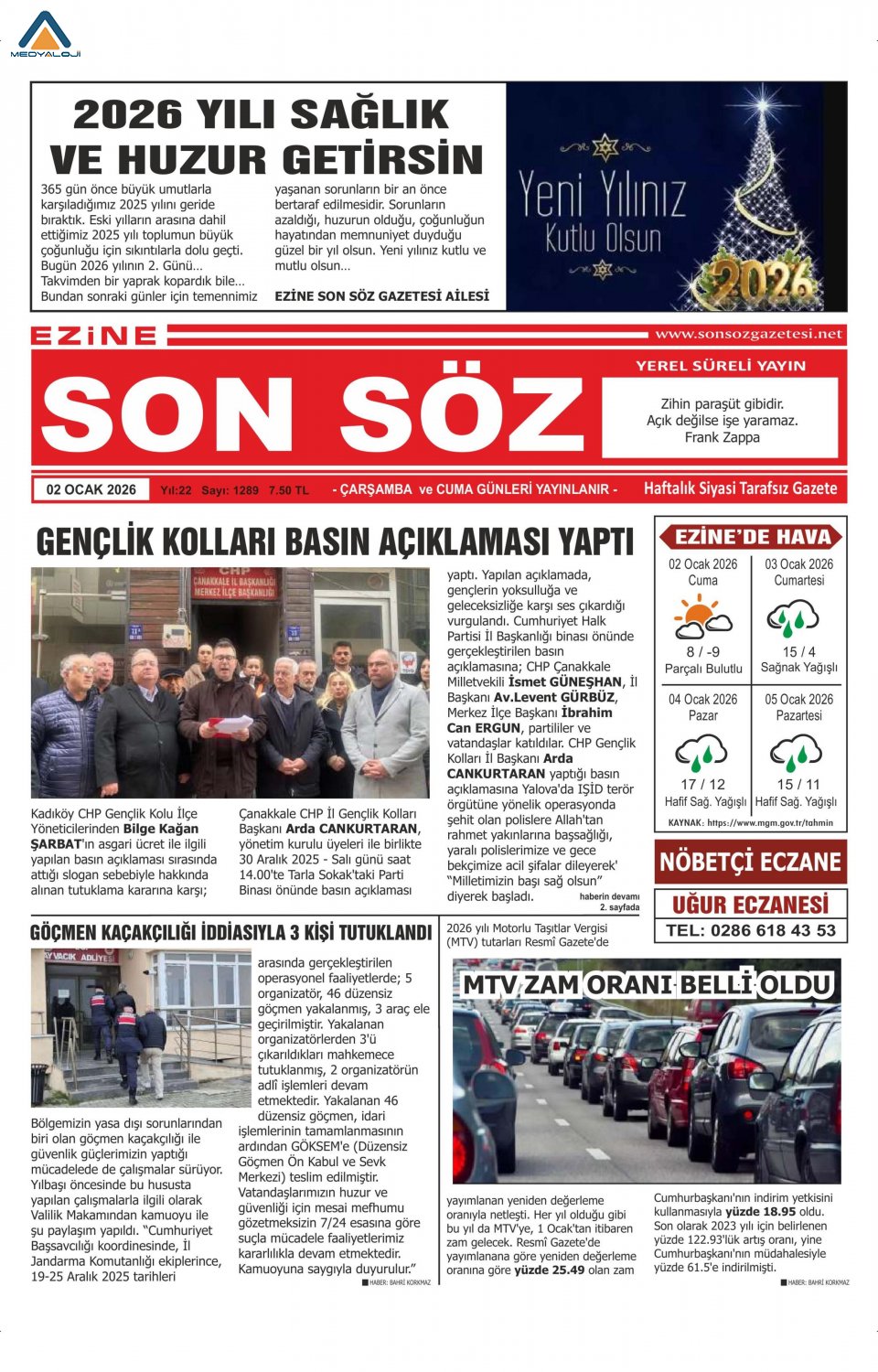 Ezine Son Söz Gazetesi
