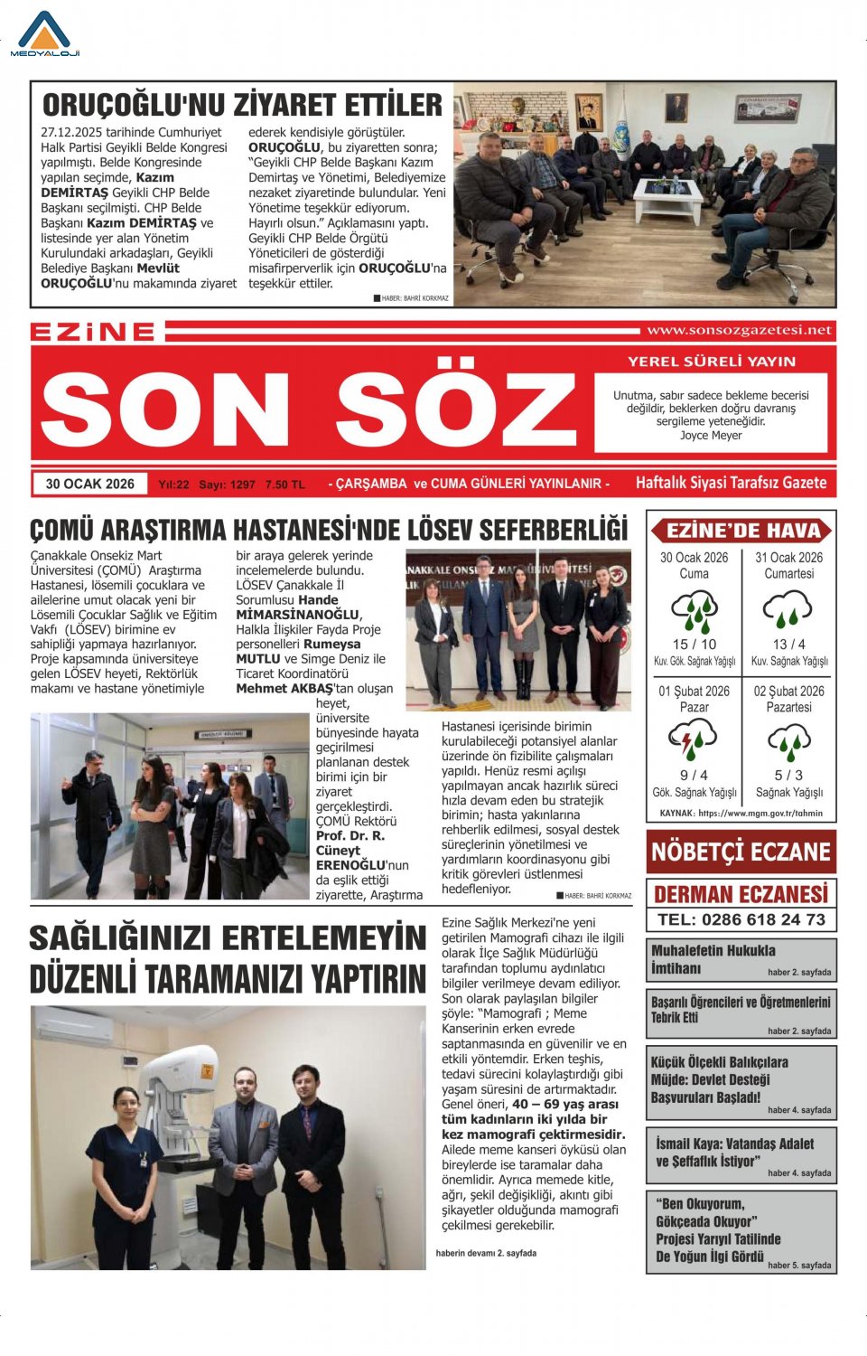 Ezine Son Söz Gazetesi