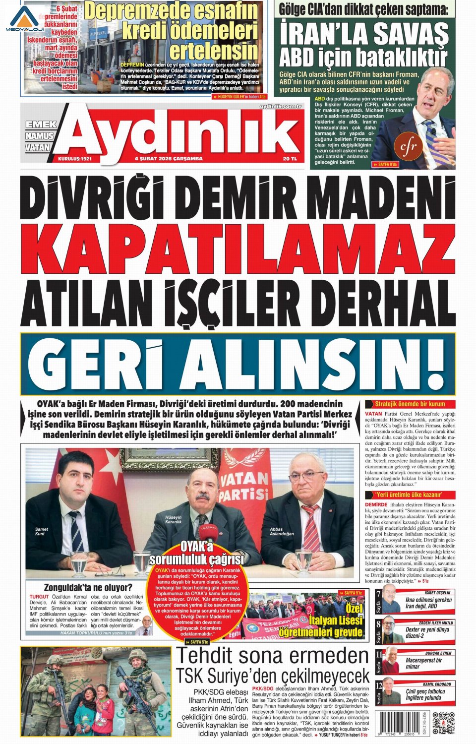 Aydınlık Gazetesi
