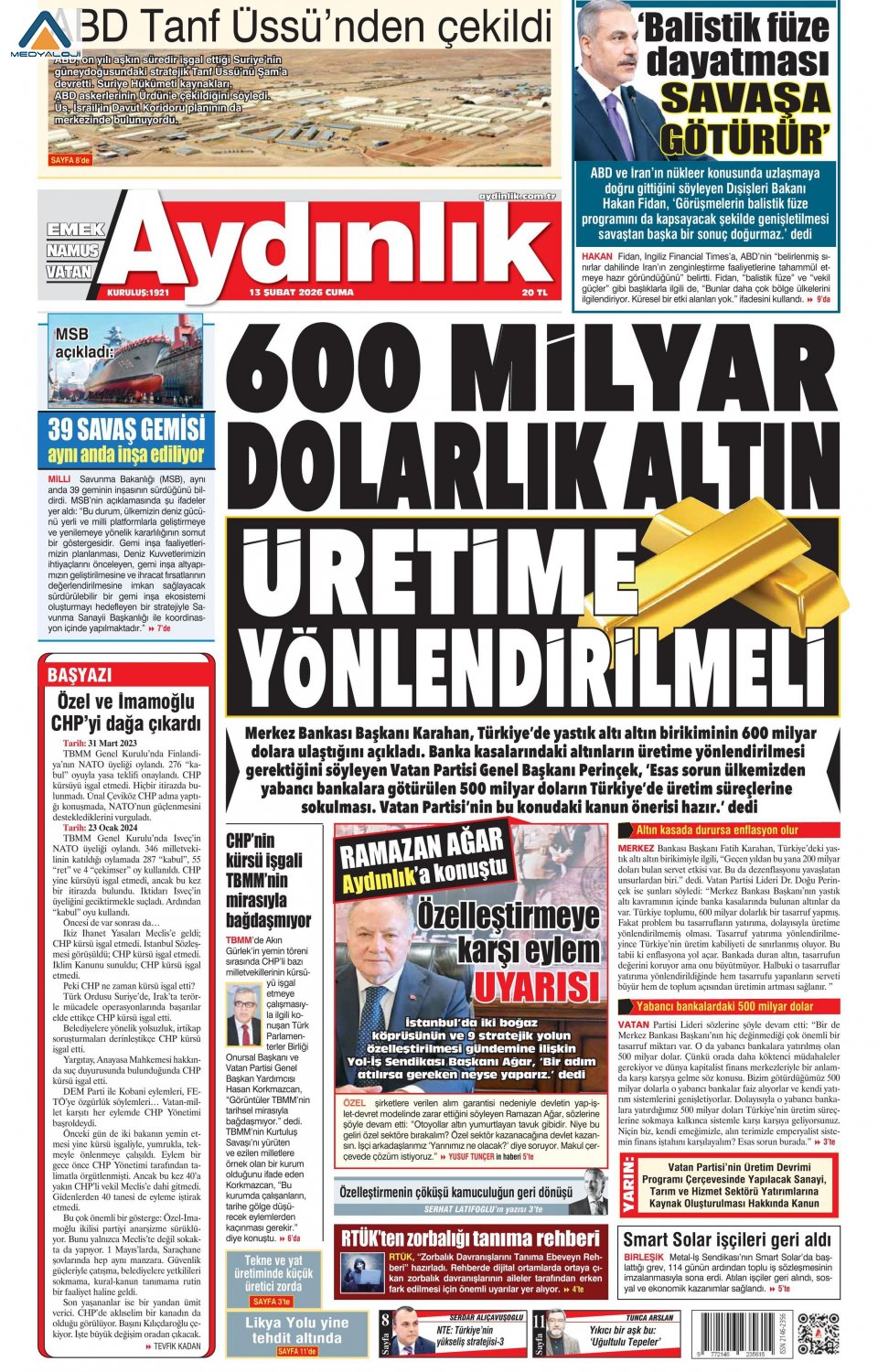 Aydınlık Gazetesi