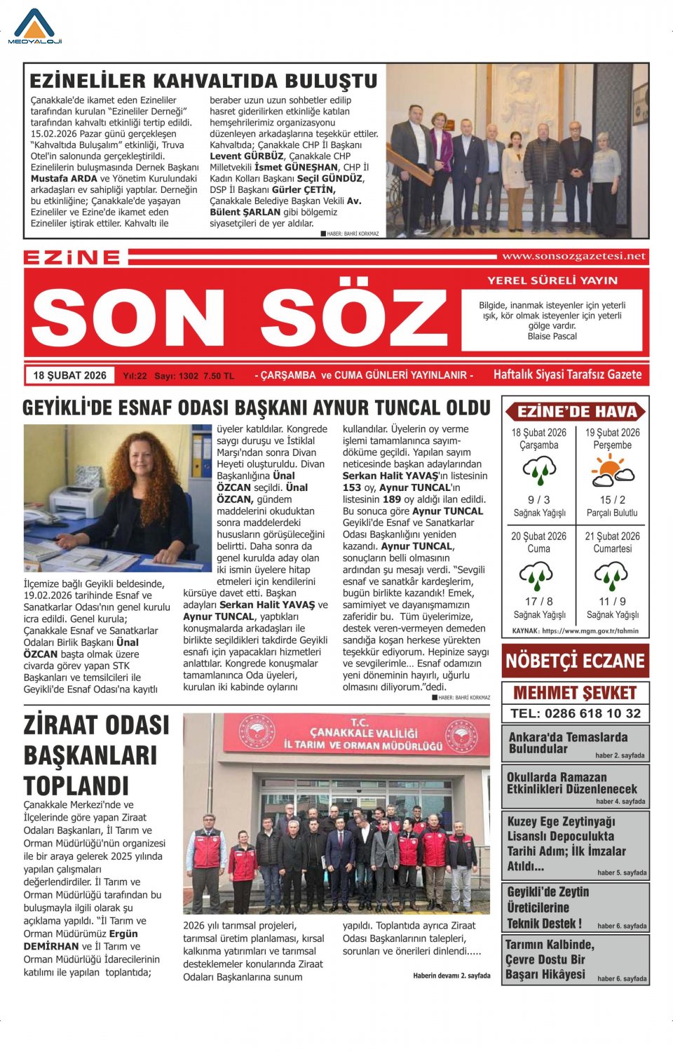 Ezine Son Söz Gazetesi