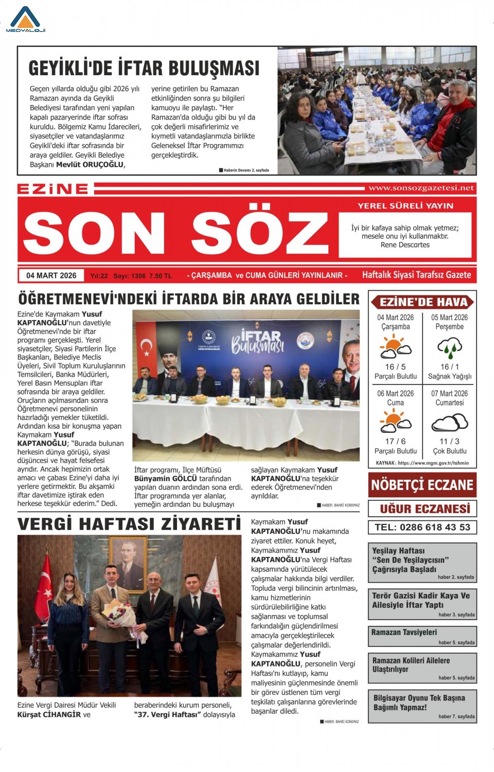 Ezine Son Söz Gazetesi