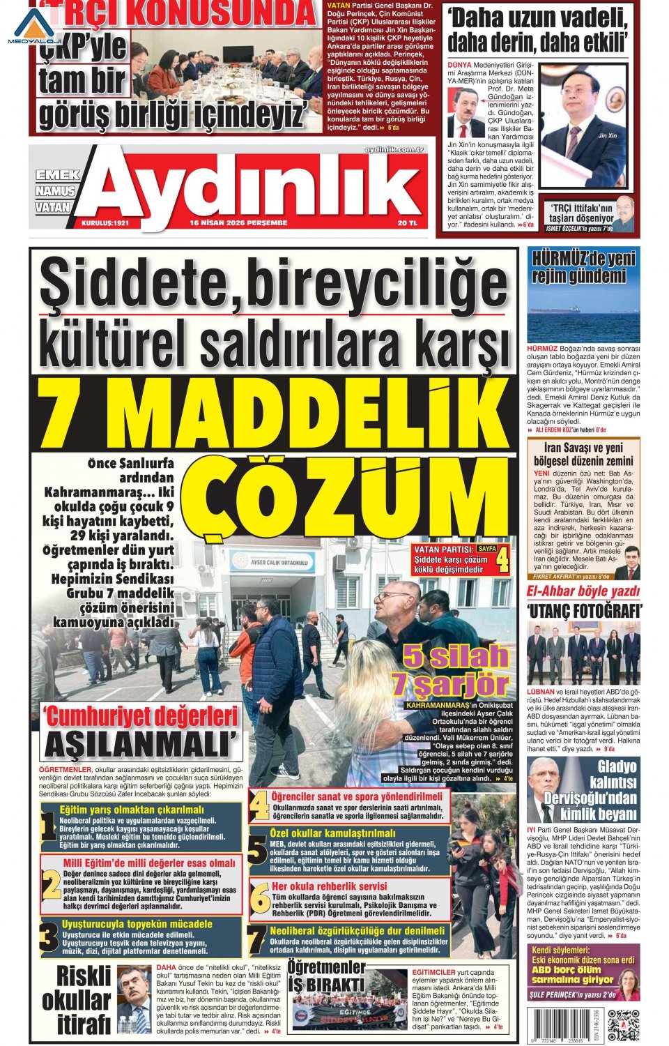 Aydınlık Gazetesi