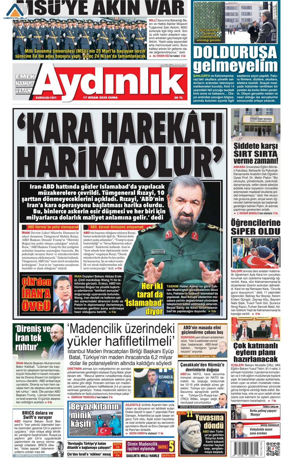 Aydınlık Gazetesi