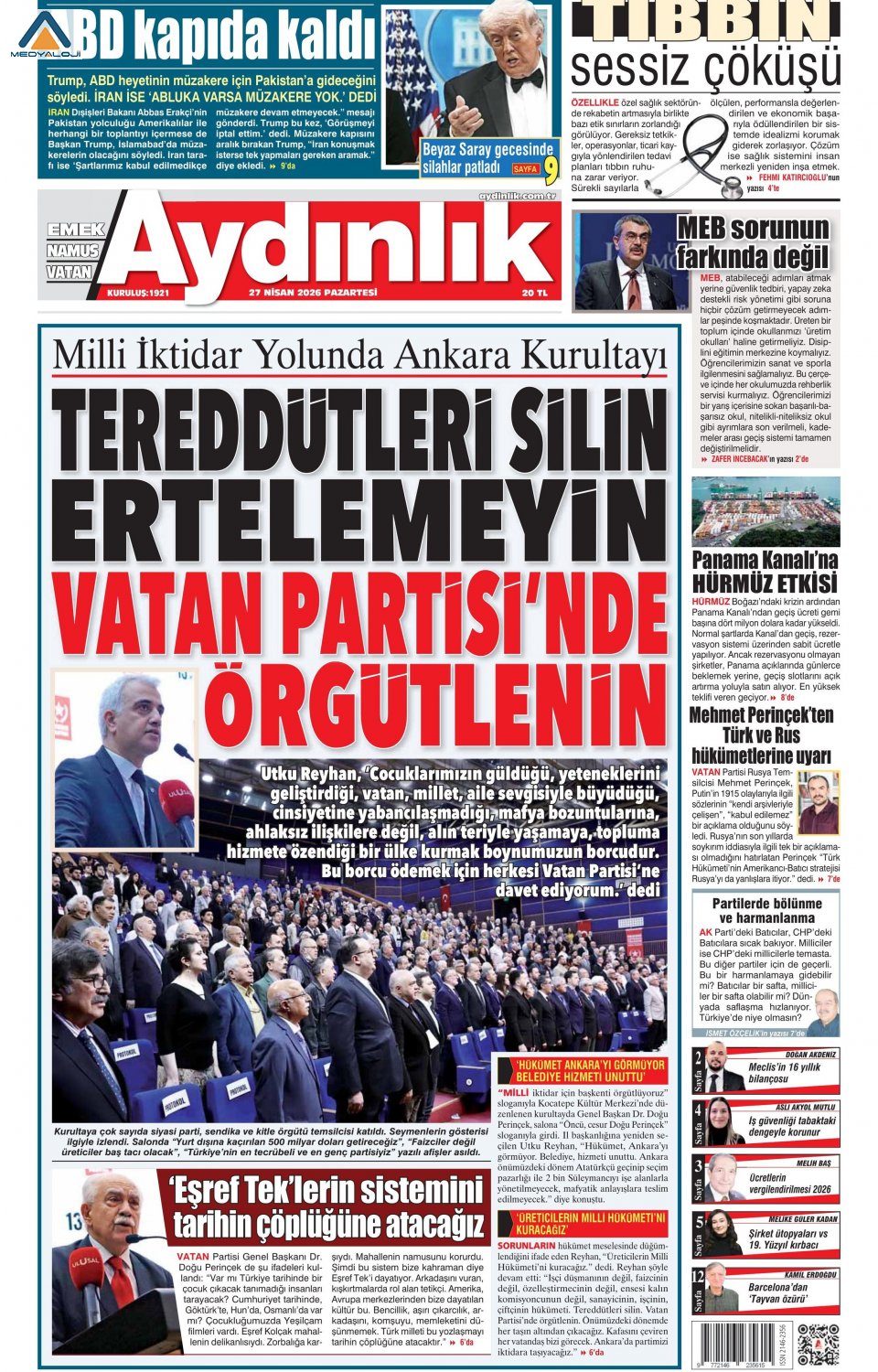 Aydınlık Gazetesi