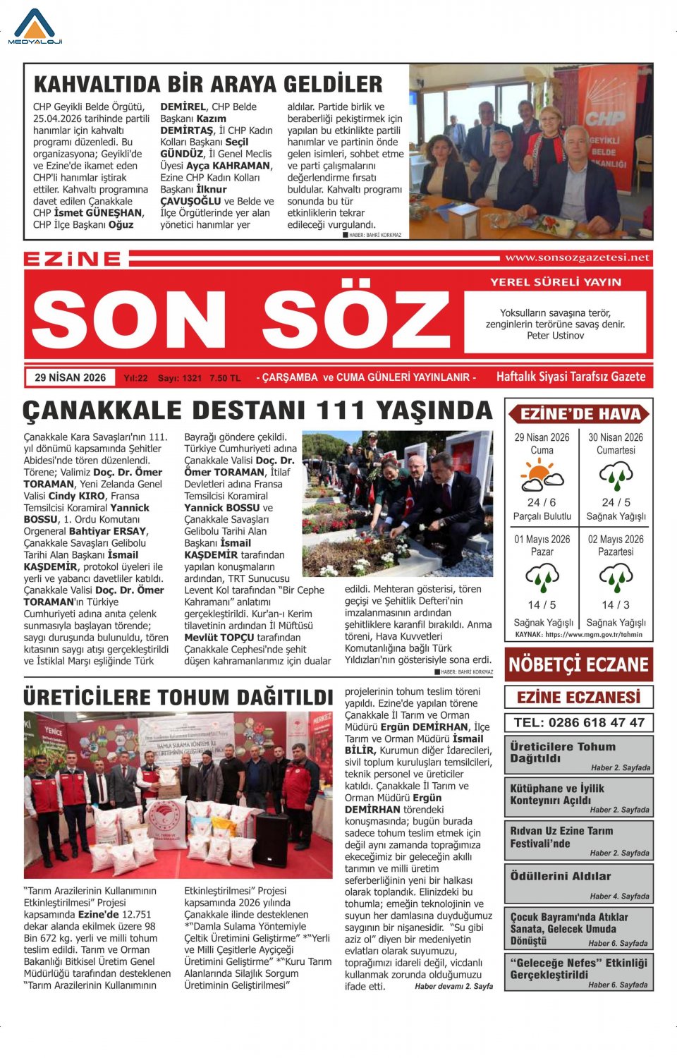 Ezine Son Söz Gazetesi