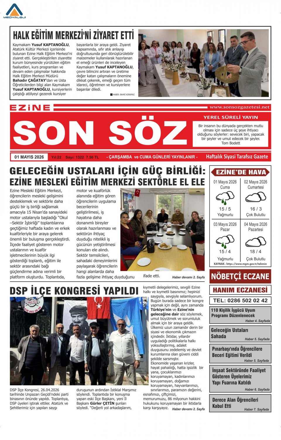 Ezine Son Söz Gazetesi