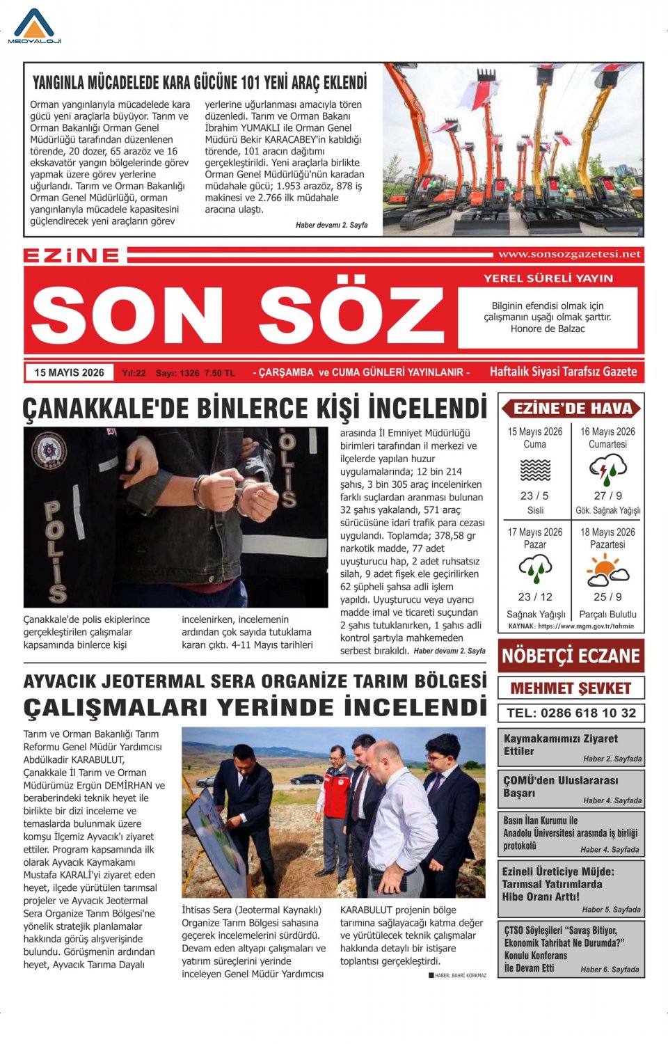 Ezine Son Söz Gazetesi
