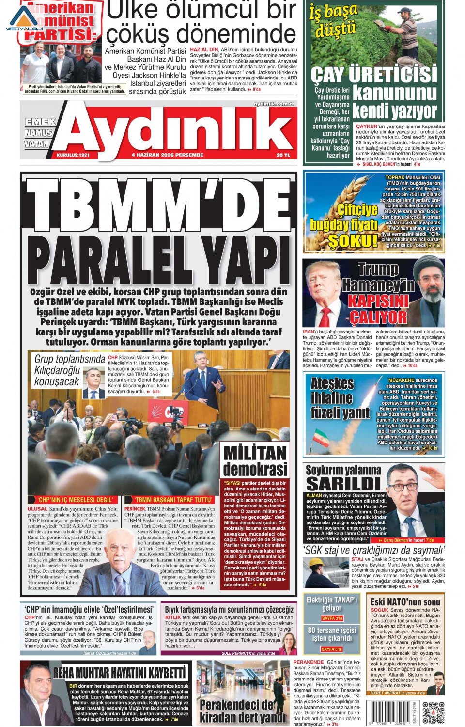 Aydınlık Gazetesi